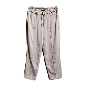 Zara Panrs Womens Size Xl Drawstring Gray‎  Straight-leg